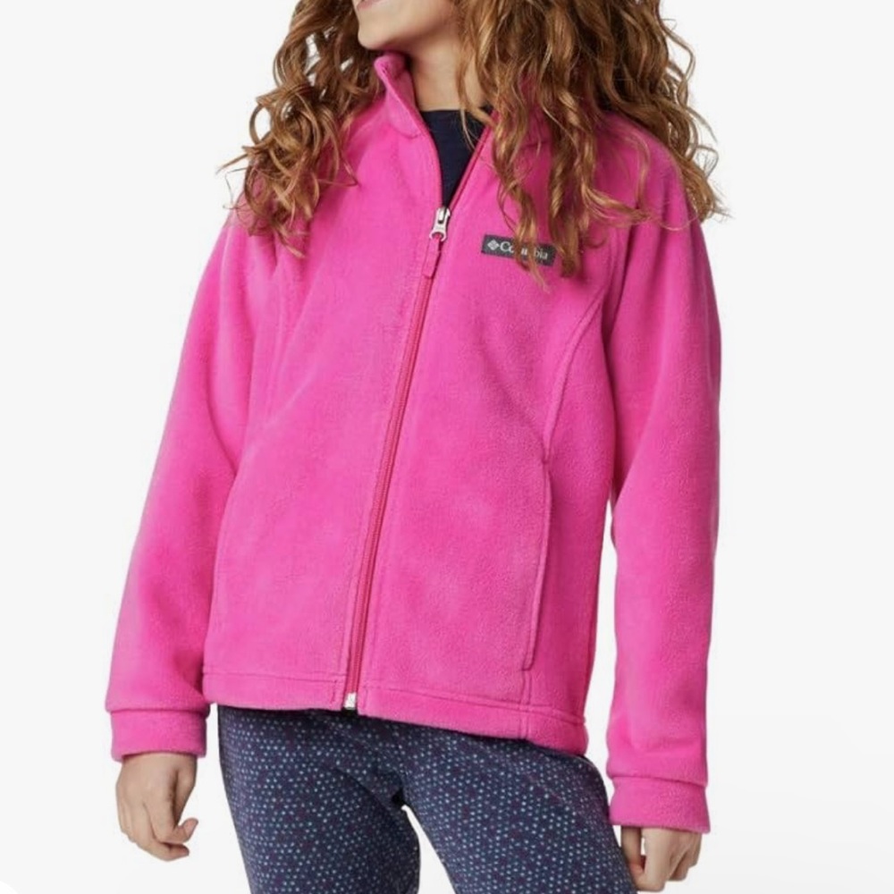 Toddler girl fleece zip up B8